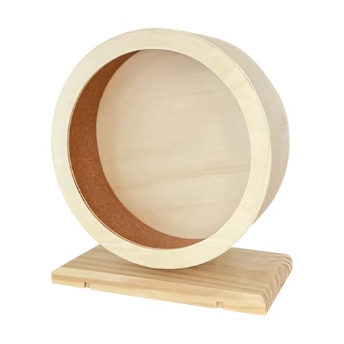 Uhngw Hamster Laufräder - Leises Holz Hamsterrad Spielzeug - Ruhiges Zubehör Mit Standfuß Laufrad Für Kleintiere Wie Mäuse Chinchillas Beschäftigungsartikel Uhngw Hamster Laufräder - Leises Holz Hamsterrad Spielzeug - Ruhiges Zubehör Mit Standfuß Laufrad Für Kleintiere Wie Mäuse Chinchillas Beschäftigungsartikel von Uhngw
