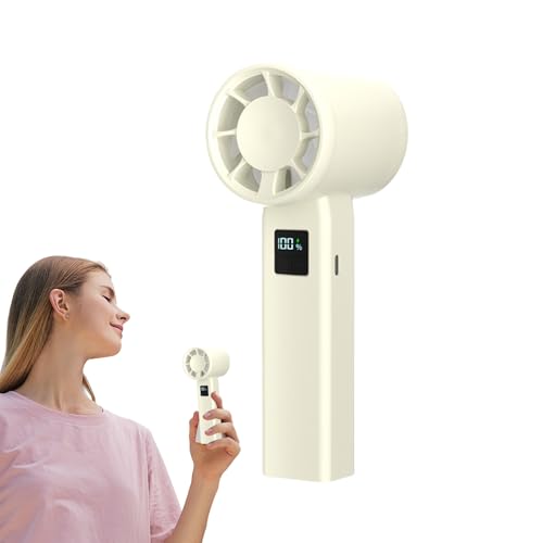 Uhngw Handheld Electric Fan,Tragbarer Hochgeschwindigkeitsventilator Mit Geschwindigkeitsdisplay | Leiser Kühler Mit Geschwindigkeitsanzeige Wiederaufladbar Für Baustelle Reisen Arbeitsplatz Zuhause Uhngw Handheld Electric Fan,Tragbarer Hochgeschwindigkeitsventilator Mit Geschwindigkeitsdisplay | Leiser Kühler Mit Geschwindigkeitsanzeige Wiederaufladbar Für Baustelle Reisen Arbeitsplatz Zuhause von Uhngw