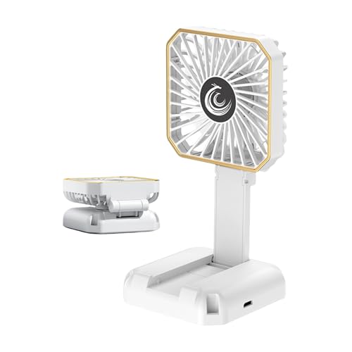 Uhngw Handheld Lüfter - Klappbarer Kühlventilator Handgebläse Für Schreibtisch,Persönlicher Luftkühler Mit 3 Geschwindigkeitsstufen Wiederaufladbar Für Nacken Schreibtisch Reise Und Outdoor Uhngw Handheld Lüfter - Klappbarer Kühlventilator Handgebläse Für Schreibtisch,Persönlicher Luftkühler Mit 3 Geschwindigkeitsstufen Wiederaufladbar Für Nacken Schreibtisch Reise Und Outdoor von Uhngw