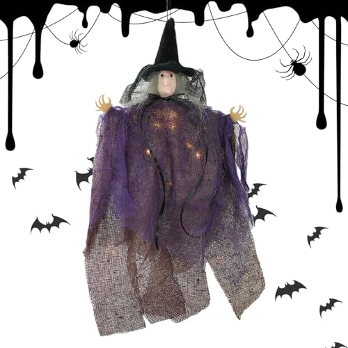 Uhngw Hexen-Dekoration Für Den Baum | Leuchtender Gruselhexen Schmuck Für Weihnachtsbaum | Kompakte Gruselige Halloween Dekoration für Garten, Innenhof, Spukhaus, Wohnzimmer und mehr Uhngw Hexen-Dekoration Für Den Baum | Leuchtender Gruselhexen Schmuck Für Weihnachtsbaum | Kompakte Gruselige Halloween Dekoration für Garten, Innenhof, Spukhaus, Wohnzimmer und mehr von Uhngw