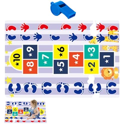 Uhngw Hop- und Count-Matte, Hop-Matte - Hop-Pad für Vorschulkinder | Lustiger pädagogischer Spielzimmerteppich, Bodenteppich, Kinderspielmatte für Schlafzimmer, Kinderzimmer für im Alter von 3 bis 5 Uhngw Hop- und Count-Matte, Hop-Matte - Hop-Pad für Vorschulkinder | Lustiger pädagogischer Spielzimmerteppich, Bodenteppich, Kinderspielmatte für Schlafzimmer, Kinderzimmer für im Alter von 3 bis 5 von Uhngw