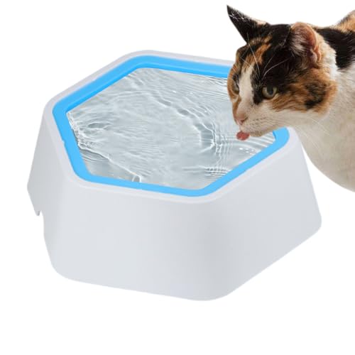 Uhngw Hundetrinknapf Trinknapf Für Hunde Und Katzen, Auslaufsicherer Slow Feeder Mit Antirutschfunktion, Antirutsch Napf Mit Spritzschutz Für Schlingende Trinker Draussen von Uhngw