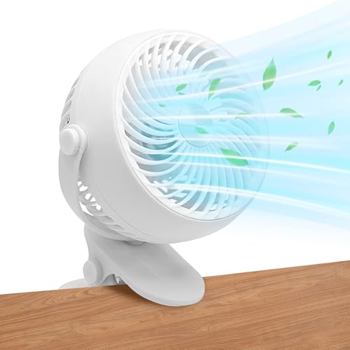 Uhngw Klemmventilator | Persönlicher Tischventilator Mit Klemmvorrichtung | USB-Aufladbar Leiser Luftkühler Mit Neigungseinstellung 5 Stufen Tragbar Für Camping Reise Zelt Uhngw Klemmventilator | Persönlicher Tischventilator Mit Klemmvorrichtung | USB-Aufladbar Leiser Luftkühler Mit Neigungseinstellung 5 Stufen Tragbar Für Camping Reise Zelt von Uhngw