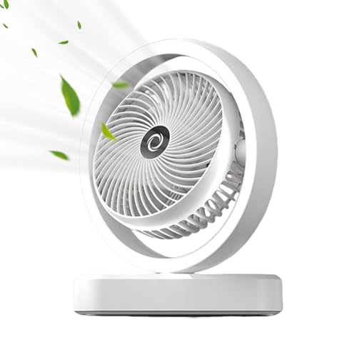 Uhngw Leiser Schreibtischventilator - Tragbar Mit Ambient Beleuchtung,Leises, wiederaufladbares Kühlgerät mit 3 Geschwindigkeitsstufen und Oszillationsfunktion für Uhngw Leiser Schreibtischventilator - Tragbar Mit Ambient Beleuchtung,Leises, wiederaufladbares Kühlgerät mit 3 Geschwindigkeitsstufen und Oszillationsfunktion für von Uhngw