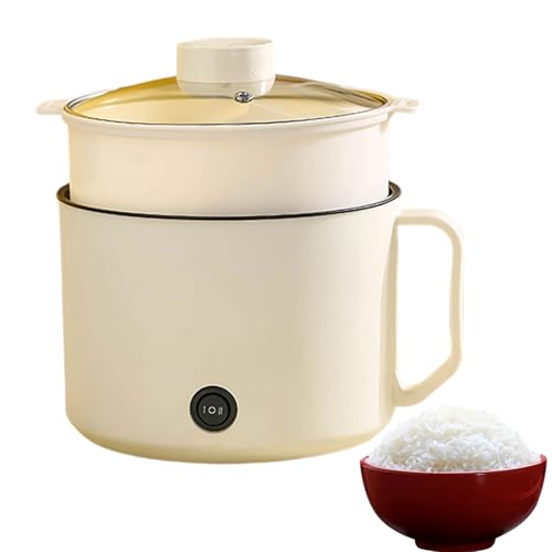Uhngw Mini Fondue Set - Multifunktioneller Elektrokocher,Tragbarer Kompakter Dampfgarer Mit Schnellaufheizung Für Ramen Suppe & Fondue von Uhngw