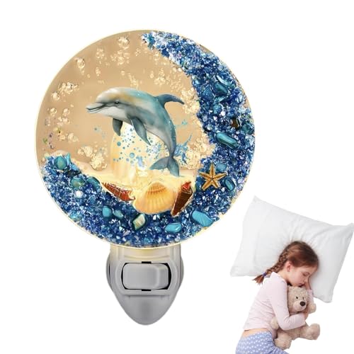 Uhngw Ozean-Nachtlicht-Plug-In - Seestern Muschel Ozean Thema Vintage Nachtlicht | In die Wand stecken, mit -Meer-Ozean-Thema, Seestern, Muschel-Tier-Nachtlicht für von Uhngw