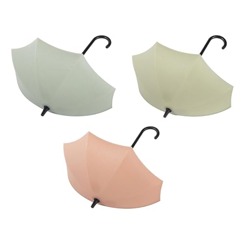 Uhngw Schlüsselhaken für Wandkleber, 3 x Regenschirm-Duschhaken, dekorative Wandhaken, stabile Duschhaken für Hut, Handtuch, Schlüssel, Handtuch Uhngw Schlüsselhaken für Wandkleber, 3 x Regenschirm-Duschhaken, dekorative Wandhaken, stabile Duschhaken für Hut, Handtuch, Schlüssel, Handtuch von Uhngw