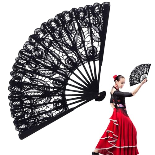 Uhngw Spitzenventilator | Handventilator Faltbar - Handgemachte Fächer für Musikfestival, Party, Tanz, Performance, Dekoration, Hochzeit, Geschenk Uhngw Spitzenventilator | Handventilator Faltbar - Handgemachte Fächer für Musikfestival, Party, Tanz, Performance, Dekoration, Hochzeit, Geschenk von Uhngw