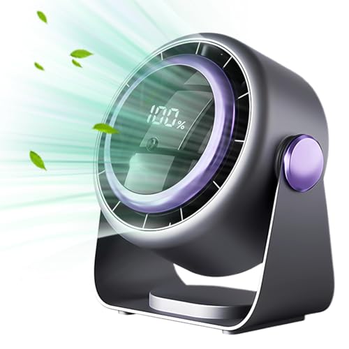 Uhngw Tischventilator,USB-Aufladbares Persönliches Klimagerät | Touchscreen Leiser Ventilator Mit Digitaldisplay Für Outdoor Camping Garten Schule Fitnessbereich Reisen Zelt Uhngw Tischventilator,USB-Aufladbares Persönliches Klimagerät | Touchscreen Leiser Ventilator Mit Digitaldisplay Für Outdoor Camping Garten Schule Fitnessbereich Reisen Zelt von Uhngw