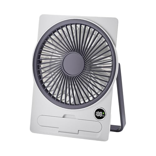 Uhngw Tischventilator | Kompakter Ventilator - Digitales LCD-Display USB-Betrieben Aufhängbar Als Tischventilator Für Küche Studentenzimmer Homeoffice von Uhngw