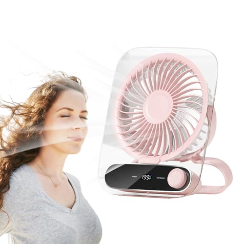 Uhngw Tischventilator - Leiser Klappbarer Persönlicher Ventilator,Kabelloser Luftkühler Zur Wandmontage Mit 199 Geschwindigkeitsstufen Kühlendes Gerät Für Frauen Uhngw Tischventilator - Leiser Klappbarer Persönlicher Ventilator,Kabelloser Luftkühler Zur Wandmontage Mit 199 Geschwindigkeitsstufen Kühlendes Gerät Für Frauen von Uhngw