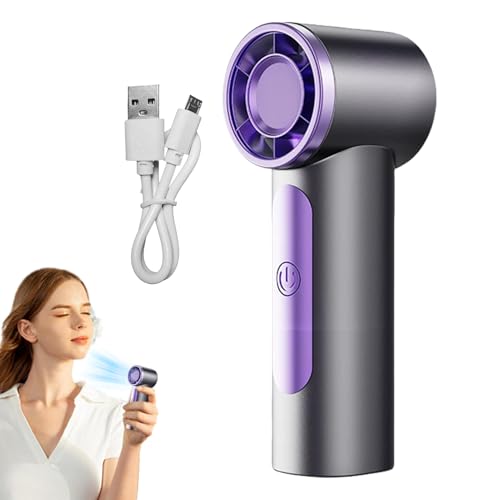 Uhngw Tragbarer Handventilator | Wiederaufladbarer Reiseventilator Mit Kräftigem Wind | Stilvolles Leises Gerät Für Unterwegs, Sport Und Spaziergänge Uhngw Tragbarer Handventilator | Wiederaufladbarer Reiseventilator Mit Kräftigem Wind | Stilvolles Leises Gerät Für Unterwegs, Sport Und Spaziergänge von Uhngw