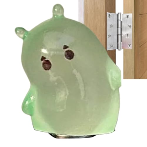 Uhngw Türscharnier-Köpfe – dekorativer Grabstein, magnetischer Türscharnierköpfe, kreativer Halloween-Magnetkopf für Wohnzimmer, Aktenschrank von Uhngw