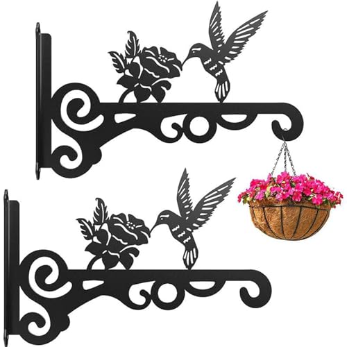 Uhngw Vogelfutterautomat Aufhänger | Wandhalterung Hochbelastbar Für Blumenkörbe - Regalhalterungen & Halterungen Für Balkon Terrasse & Wandregale von Uhngw