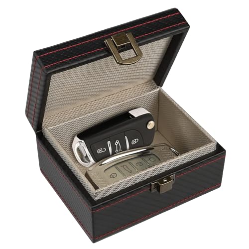 Keyless Go Schutz Autoschlüssel Box, Auto Key Diebstahlschutz Box, RFID Signal Blocking Box für Car Keys, Keyless Go Schutz Box für Sicheren Schutz Kreditkarte und Autoschlüssel von UieaMsio
