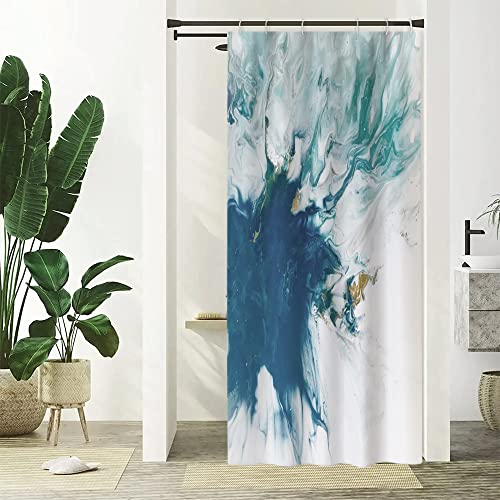 Duschvorhang Abstrakt Frau, Uiiooazy Duschvorhang Boho Style Bogen Schwarz Linien Minimalistisch Schmal Duschvorhäng Anti Schimmel Wasserdicht Polyester Stoff Waschbar Bad Vorhang mit 6 Haken 90x180cm von Uiiooazy