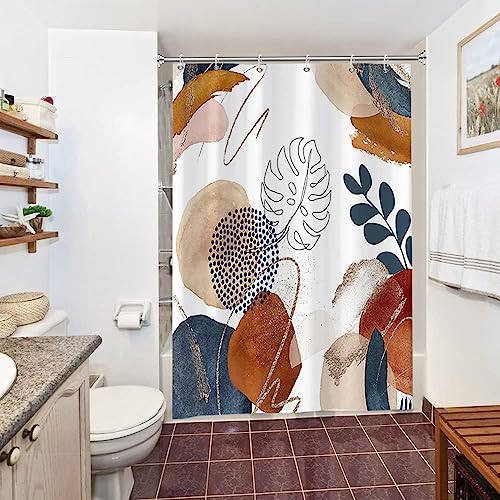 Duschvorhang 150x180cm, Uiiooazy Duschvorhang Abstrakt Terracotta Tropisch Jungle Palmenblätter Duschvorhänge Anti Schimmel Stoff Waschbar Wasserdicht Polyester Bad Vorhang mit 10 Haken für Badezimmer Duschvorhang 150x180cm, Uiiooazy Duschvorhang Abstrakt Terracotta Tropisch Jungle Palmenblätter Duschvorhänge Anti Schimmel Stoff Waschbar Wasserdicht Polyester Bad Vorhang mit 10 Haken für Badezimmer von Uiiooazy