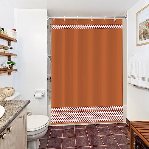 Uiiooazy Duschvorhang 150x180cm, Duschvorhang Boho Style Terracotta Modern Minimalistisch Duschvorhänge Anti Schimmel Stoff Waschbar Wasserdicht Polyester Bad Vorhang mit 10 Haken für Badezimmer Uiiooazy Duschvorhang 150x180cm, Duschvorhang Boho Style Terracotta Modern Minimalistisch Duschvorhänge Anti Schimmel Stoff Waschbar Wasserdicht Polyester Bad Vorhang mit 10 Haken für Badezimmer von Uiiooazy