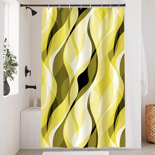 Uiiooazy Duschvorhang Gelb, Duschvorhang 120x180cm Anti Schimmel Gelb Gestreift Gradient Olive Grün Streifen Duschvorhänge Stoff Waschbar Wasserdicht Polyester Bad Vorhang mit 8 Haken für Badezimmer Uiiooazy Duschvorhang Gelb, Duschvorhang 120x180cm Anti Schimmel Gelb Gestreift Gradient Olive Grün Streifen Duschvorhänge Stoff Waschbar Wasserdicht Polyester Bad Vorhang mit 8 Haken für Badezimmer von Uiiooazy