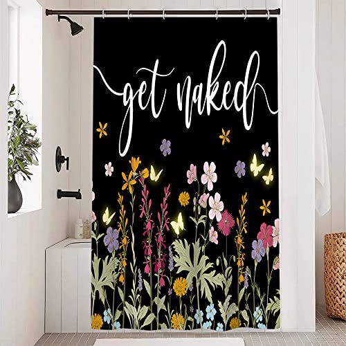 Uiiooazy Duschvorhang 120x180cm, Duschvorhang Anti Schimmel Abstrakt Grüne Blätter Bunt Blumen Schmetterling Duschvorhänge Wasserdicht Polyester Stoff Waschbar Bad Vorhang mit 8 Haken für Badezimmer Uiiooazy Duschvorhang 120x180cm, Duschvorhang Anti Schimmel Abstrakt Grüne Blätter Bunt Blumen Schmetterling Duschvorhänge Wasserdicht Polyester Stoff Waschbar Bad Vorhang mit 8 Haken für Badezimmer von Uiiooazy