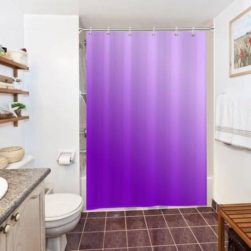 Uiiooazy Duschvorhang 150x200cm, Duschvorhang Anti Schimmel Lavendel Gradient Lila Violett Modern Duschvorhänge Stoff Waschbar Wasserdicht Polyester Blickdicht Bad Vorhang mit 10 Haken für Badezimmer Uiiooazy Duschvorhang 150x200cm, Duschvorhang Anti Schimmel Lavendel Gradient Lila Violett Modern Duschvorhänge Stoff Waschbar Wasserdicht Polyester Blickdicht Bad Vorhang mit 10 Haken für Badezimmer von Uiiooazy