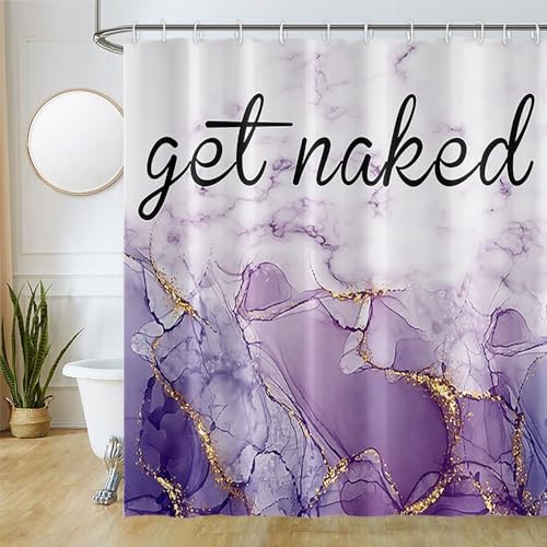 Uiiooazy Duschvorhang Marmor Optik, Duschvorhang Violett Weiß Marmoriert Duschvorhäng Anti Schimmel Wasserdicht Polyester Stoff Waschbar Blickdicht Bad Vorhang mit 12 Haken für Badezimmer 180Bx240Hcm Uiiooazy Duschvorhang Marmor Optik, Duschvorhang Violett Weiß Marmoriert Duschvorhäng Anti Schimmel Wasserdicht Polyester Stoff Waschbar Blickdicht Bad Vorhang mit 12 Haken für Badezimmer 180Bx240Hcm von Uiiooazy