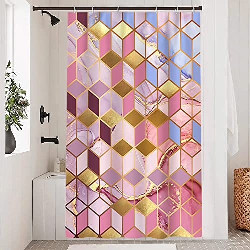 Uiiooazy Duschvorhang Rosa, Duschvorhang 120x200cm Blau Marmor Optik Anti Schimmel Marmoriert Gemustert Duschvorhänge Stoff Waschbar Wasserdicht Polyester Bad Vorhang mit 8 Haken für Badezimmer Uiiooazy Duschvorhang Rosa, Duschvorhang 120x200cm Blau Marmor Optik Anti Schimmel Marmoriert Gemustert Duschvorhänge Stoff Waschbar Wasserdicht Polyester Bad Vorhang mit 8 Haken für Badezimmer von Uiiooazy