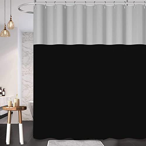 Uiiooazy Duschvorhang Waffel, Duschvorhang Schwarz Grau Gradient Duschvorhäng Badewanne Anti Schimmel Wasserdicht Polyester Stoff Waschbar Bad Vorhang mit 12 Metallhaken für Badezimmer 180Bx240Hcm Uiiooazy Duschvorhang Waffel, Duschvorhang Schwarz Grau Gradient Duschvorhäng Badewanne Anti Schimmel Wasserdicht Polyester Stoff Waschbar Bad Vorhang mit 12 Metallhaken für Badezimmer 180Bx240Hcm von Uiiooazy