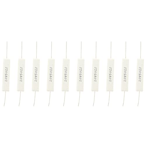 Uikdjgu 10 Stueck 10W 50 Ohm 5% Keramik Zement Leistungswiderstand 10 Watt von Uikdjgu
