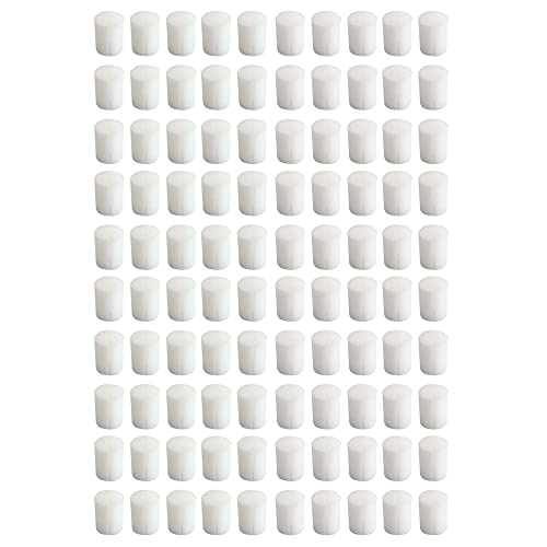 Uikdjgu 100 StüCk Hydroponischer Schwamm Zylindrisch 19 Mm für Den GemüSe Pflanzen im Netz TöPfen, Pflanzen Wachstums ZubehöR von Uikdjgu