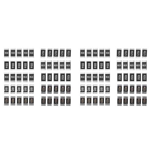 Uikdjgu 100 Stücke Legierung Widerstand 2512 Smd Widerstand Probe Kit, R001 R002 R005 R008 R010 R015 R020 R025 R050 R100 Uikdjgu 100 Stücke Legierung Widerstand 2512 Smd Widerstand Probe Kit, R001 R002 R005 R008 R010 R015 R020 R025 R050 R100 von Uikdjgu