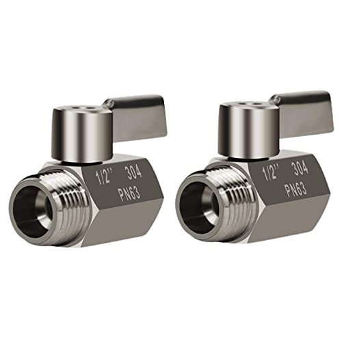 Uikdjgu 10X Mini Aus Edelstahl 304 (1/2 Buchse x Stecker) Npt Gewinde von Uikdjgu