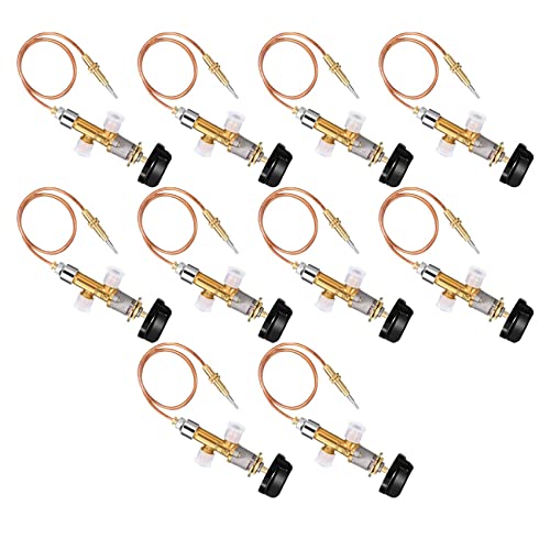 Uikdjgu 10X Niederdruckgas LPG Kaminausfall Sicherheitssteuerventil Kit Gasheizung Thermoelements Ersetzen 5/8-18UNF von Uikdjgu
