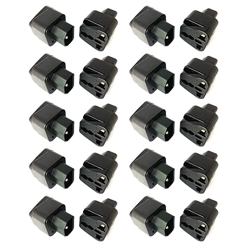 Uikdjgu 10X PDU-Spezialkonvertierungsstecker USV C13 Auf Universalsteckdose Server IEC320-C14 Stecker -320 Uikdjgu 10X PDU-Spezialkonvertierungsstecker USV C13 Auf Universalsteckdose Server IEC320-C14 Stecker -320 von Uikdjgu