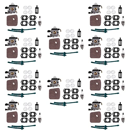 Uikdjgu 10X Vergaser für FS80 Vergaser- FC55 FC75 FC85 FS310 FS38 FS45 FS45C FS45L FS46 FS55 FS55RC FS55T FS74 FS75 FS76 FS80 FS85 HS45 HS75 HS80 HS85 Vergaser (Fs80) von Uikdjgu
