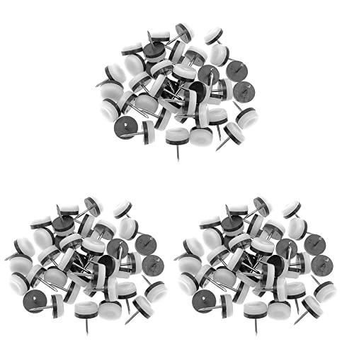 Uikdjgu 120 Stücke Verdickt Möbel Gleiten, Nagel Auf Nylon Slider Pad Boden Schutz für Bein Füße Stuhl Tisch Sofa (18 mm Oder 0,7,) von Uikdjgu