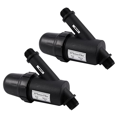 Uikdjgu 2 Stück Garten Bewässerungs Netz Filter Sieb Sprayer 3/4 120 Mesh Garten Tropf Bewässerung Brunnen Werkzeuge von Uikdjgu