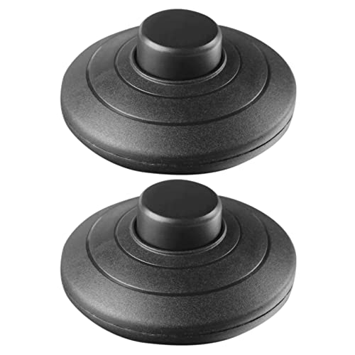 Uikdjgu 2 Stuecke Schwarz In-Line Lampe Fussschalter Push Power Pedal Licht Fussschalter von Uikdjgu