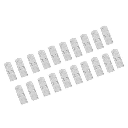 Uikdjgu 20 Stücke/Satz Befestigungsklammer Clip Desktop Wire Klären Clips Halter Klemmen Kabel clip Gerät USB Kabel Clips Halter Organiser (Transparente Farbe) von Uikdjgu
