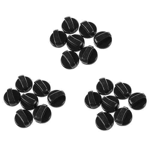 Uikdjgu 21 Stueck 8mm Loch Schwarz Gasherd Herd Drehschalter Drehknoepfe fuer Die Kuechen von Uikdjgu