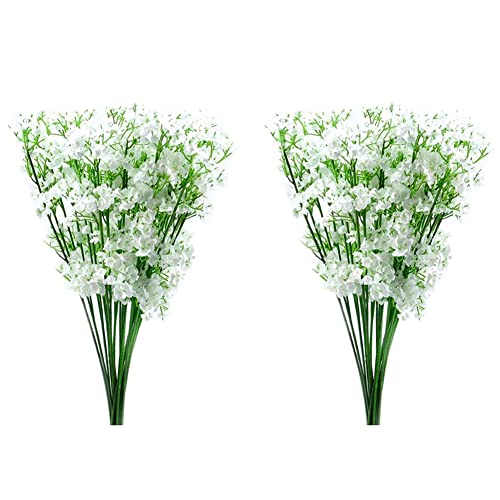Uikdjgu 24 Stiele Künstliche Weiße Gypsophila Seidenblume Haufen Baby Atem Uikdjgu 24 Stiele Künstliche Weiße Gypsophila Seidenblume Haufen Baby Atem von Uikdjgu