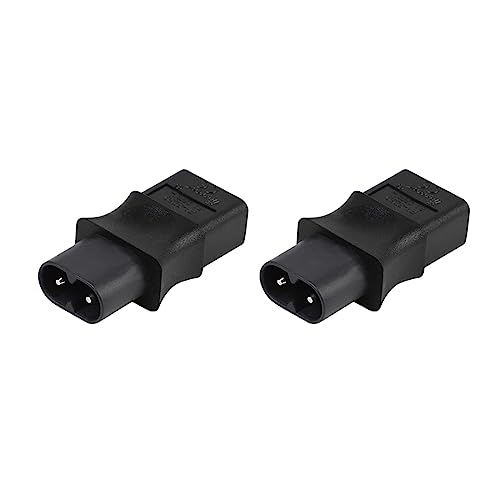 Uikdjgu 2X 2 Poliger Iec 320 C8 Stecker Auf Iec 320 C9 Buchse, Strom Adapter 6A / 250 V Eu, Industrieller Strom von Uikdjgu