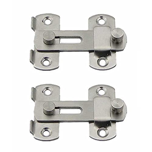 Uikdjgu 2X 20x50x70mm Edelstahl Haushalt Tuerriegel Verriegelung Schieberschloss Hardware von Uikdjgu