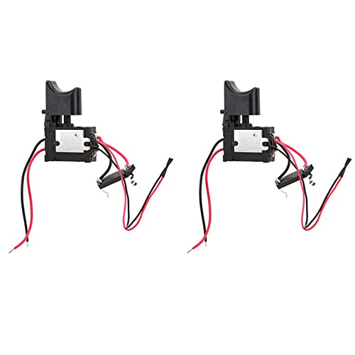 Uikdjgu 2X 7,2 V - 24 V Bohr Schalter Lithium Batterie Drill Geschwindigkeits Regelung AuslöSe Schalter mit Licht von Uikdjgu
