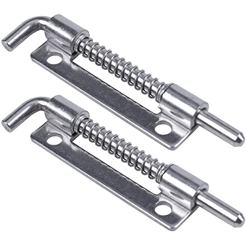 Uikdjgu 2X Hardware Gefedertes Metall Federscharnier Bolzen 3.5 Silber von Uikdjgu