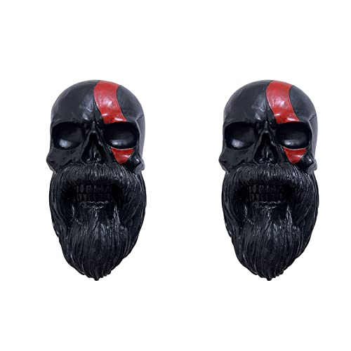 Uikdjgu 2X Kopf Helm Halter Motorrad Bart Helm Halter Unverzichtbar für Motorrad Helm Ständer für Dekoration An Der Wand von Uikdjgu