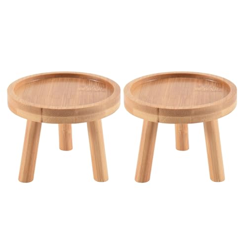 Uikdjgu 2X Pflanzenständer Blumentopf Basis Halter Hoher Balkon Sukkulente Runde Blumenregal von Uikdjgu