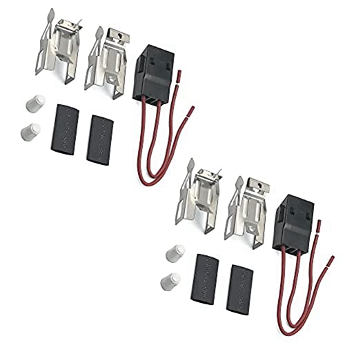 Uikdjgu 2er-Pack Brennersockel-Set, Edelstahlteile, Passend für die Küche der ERR117-Serie von Uikdjgu