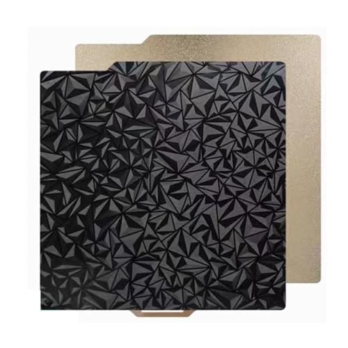 Uikdjgu 3D-Drucker PEO PEI-Bauplatte für Bambu-Lab X1/X1C/X1E/P1P/P1S/A1, 257 X 257 mm Doppelseitige PEO+PEI-Federstahlplatte von Uikdjgu