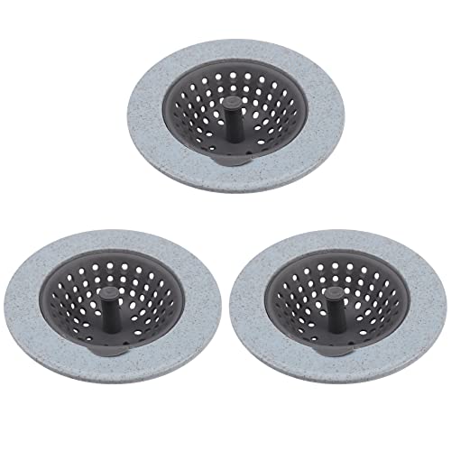 Uikdjgu 3X Silikon Spülbecken Stopper Stecker für Badablauf Abtropffläche Sieb Becken Wasser Gummi Waschbecken Filterabdeckung von Uikdjgu